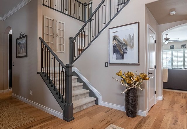 Whole home renovation foyer